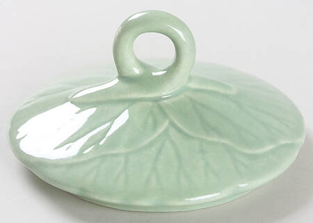 Lotus Jade Green Lid for Sugar Bowl