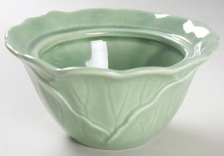 Lotus Jade Green Sugar Bowl No Lid