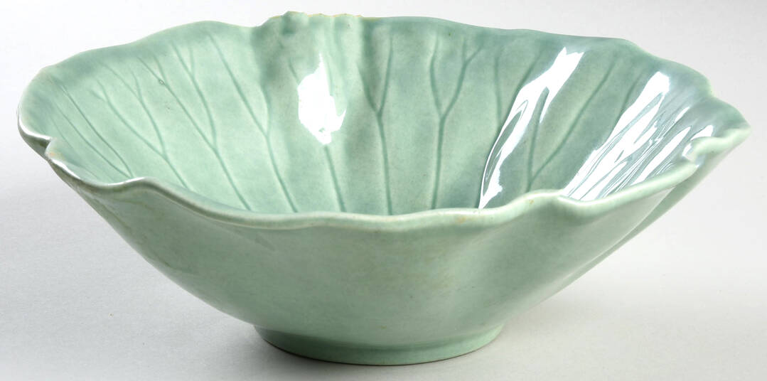 Lotus Jade Green Coupe Soup Bowl