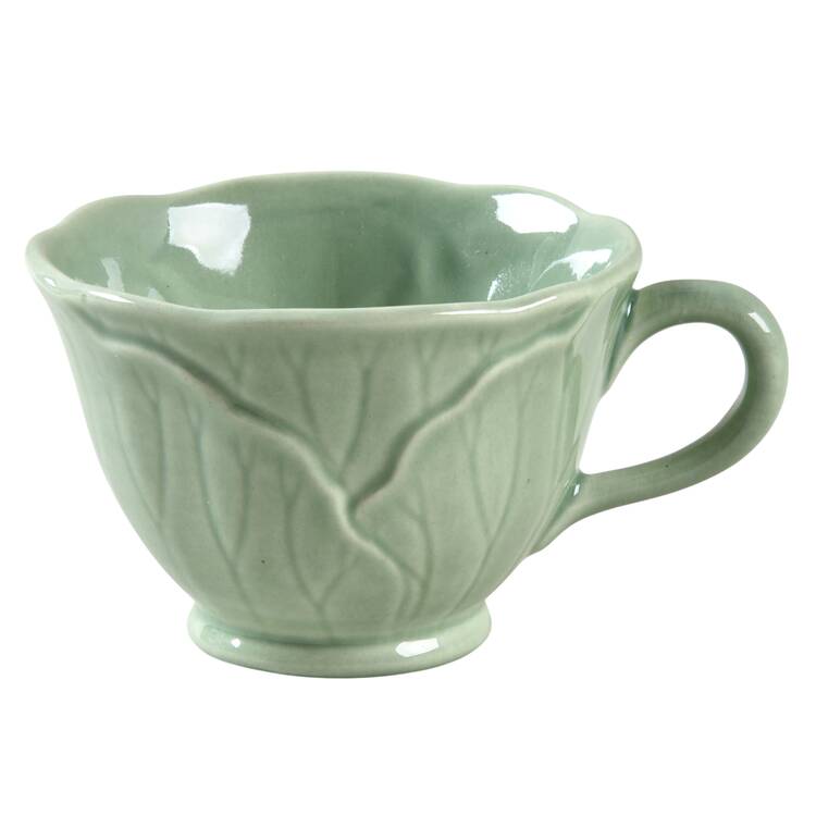 Lotus Jade Green Footed Cup