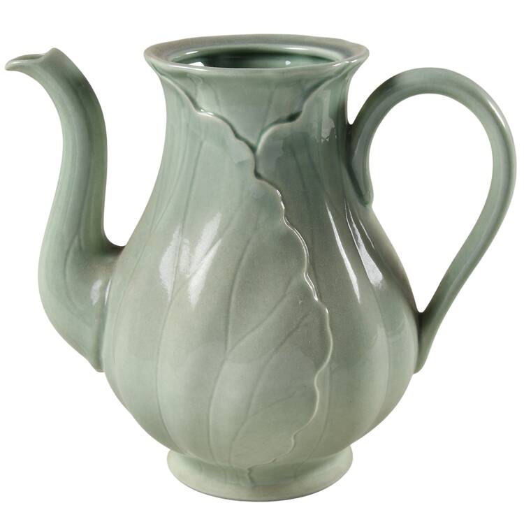 Lotus Jade Green Coffee Pot No Lid