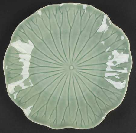 Lotus Jade Green Salad Plate