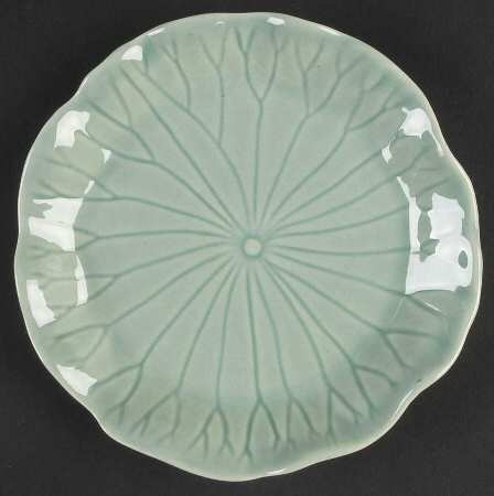 Lotus Jade Green Bread & Butter Plate