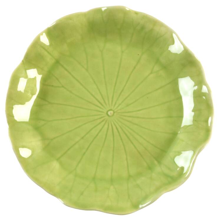Lotus Lime Green Bread & Butter Plate