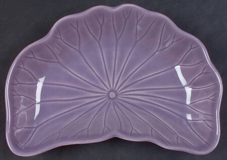 Lotus Lilac Crescent Salad Plate