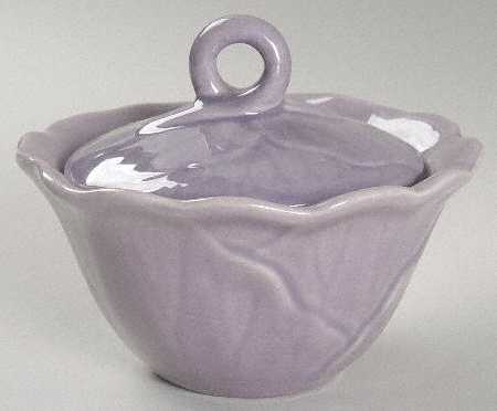 Lotus Lilac Sugar Bowl & Lid