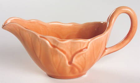 Lotus Peach Apricot Gravy Boat