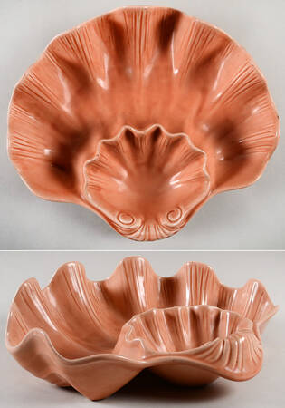 Lotus Peach Apricot 1 Piece Chip & Dip