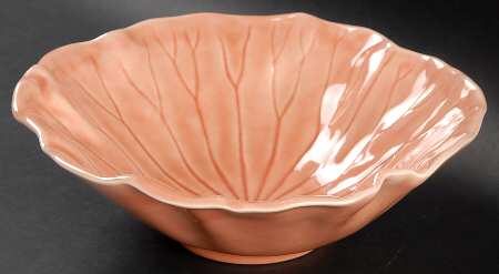 Lotus Peach Apricot Coupe Soup Bowl