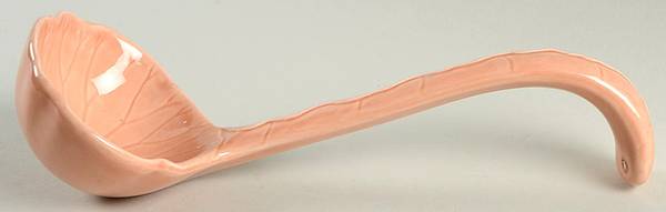 Lotus Peach Apricot Tureen Ladle