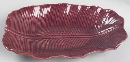 Lotus Plum 11" Oval Serving Platter