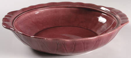Lotus Plum 2 Qt Round Covered Casserole No Lid