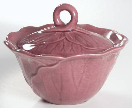 Lotus Plum Sugar Bowl & Lid