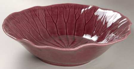 Lotus Plum 11" Round Vegetable Bowl