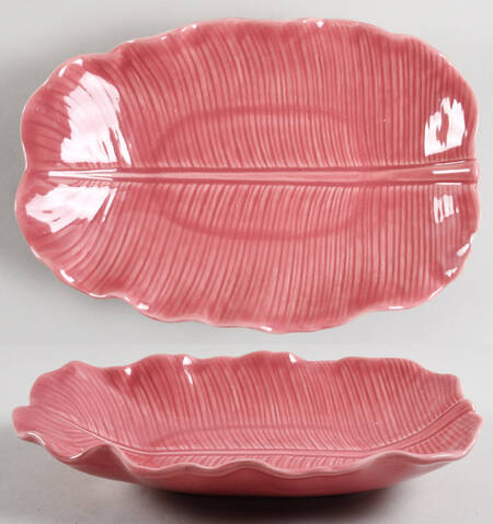 Lotus Rose 10" Oval Serving Platter