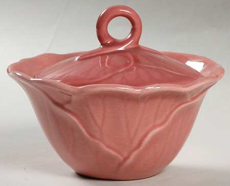 Lotus Rose Sugar Bowl & Lid