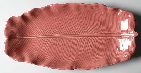 Lotus Rose 16" Oval Serving Platter