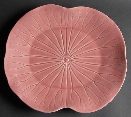Lotus Rose 15" Oval Serving Platter