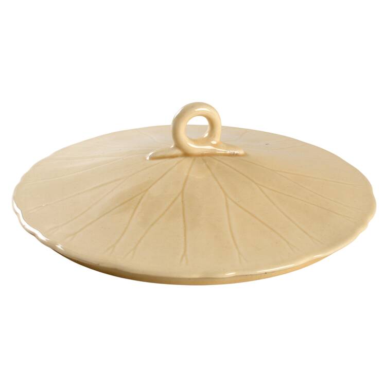 Lotus Sand Lid for 2 Qt Round Covered Casserole