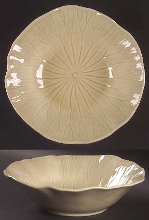 Lotus Sand 11" Round Vegetable Bowl