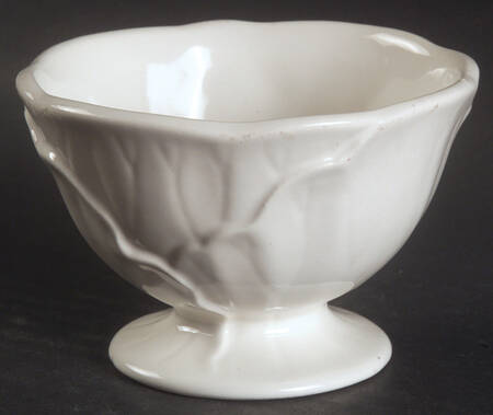 Lotus White Footed Dessert Bowl