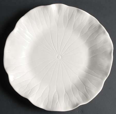 Lotus White 12" Chop Plate (Round Platter)