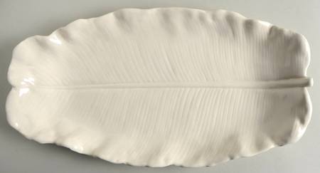 Lotus White 16" Oval Serving Platter