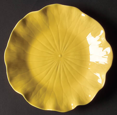 Lotus Bright Yellow Salad Plate