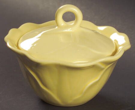 Lotus Canary Yellow (Light) Sugar Bowl & Lid