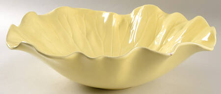 Lotus Canary Yellow (Light) 15" Large Salad Serving Bowl