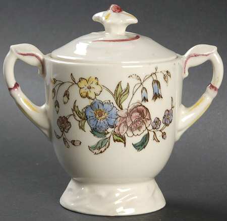 May Flower Sugar Bowl & Lid