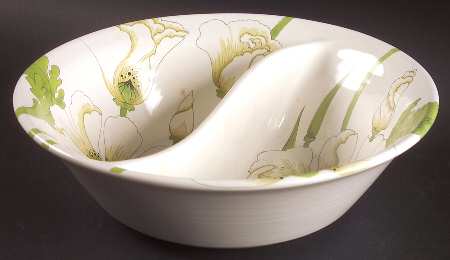 Matilija Round Divided Vegetable Bowl