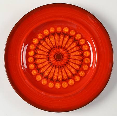 Medallion Red Salad Plate