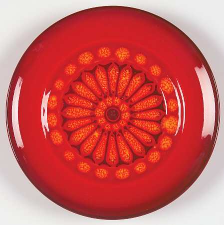 Medallion Red Saucer