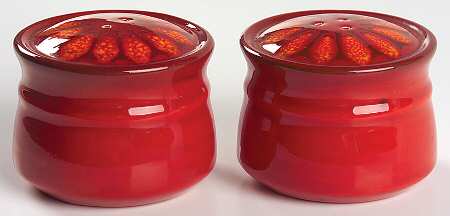 Medallion Red Salt & Pepper Set