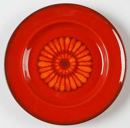 Medallion Red Salad Plate