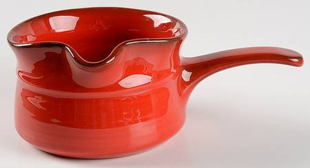 Medallion Red Gravy Boat