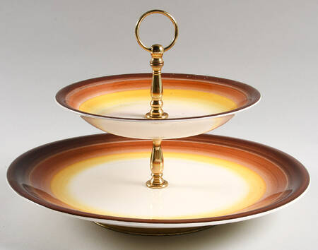 Mexicana 2 Tiered Serving Tray (Chop Plate & Coupe Soup)