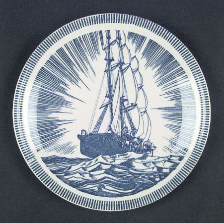 Moby Dick Blue Salad Plate