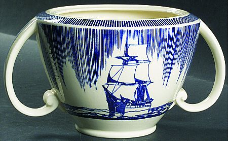 Moby Dick Blue Tureen No Lid