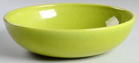 Modern Chartreuse 9" Round Vegetable Bowl