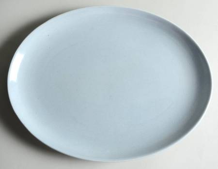Modern Gray 13" Oval Serving Platter