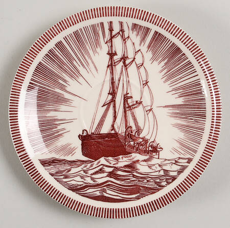 Moby Dick Maroon Saucer