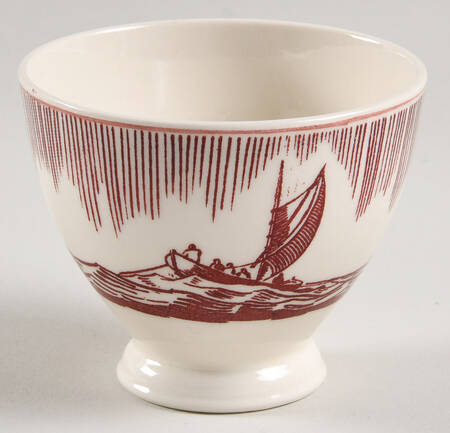 Moby Dick Maroon Single Egg Cup