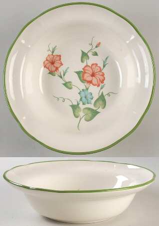 Morning Glory 10" Round Vegetable Bowl