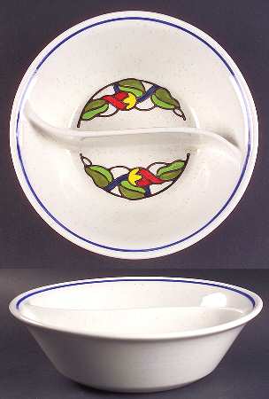 Moulin (Formerly Known As Moulin Rouge) Round Divided Vegetable Bowl