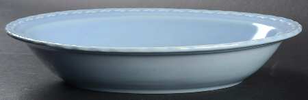Native California Blue 9" Oval Vegetable Bowl