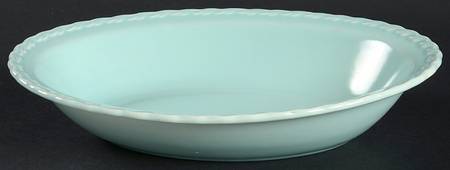 Native California Green 9" Oval Vegetable Bowl