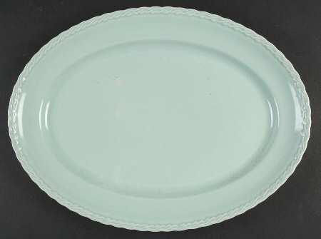 Native California Green 15" Oval Serving Platter