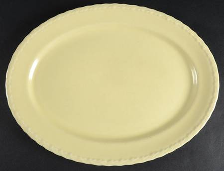 Native California Yellow 13" Oval Serving Platter